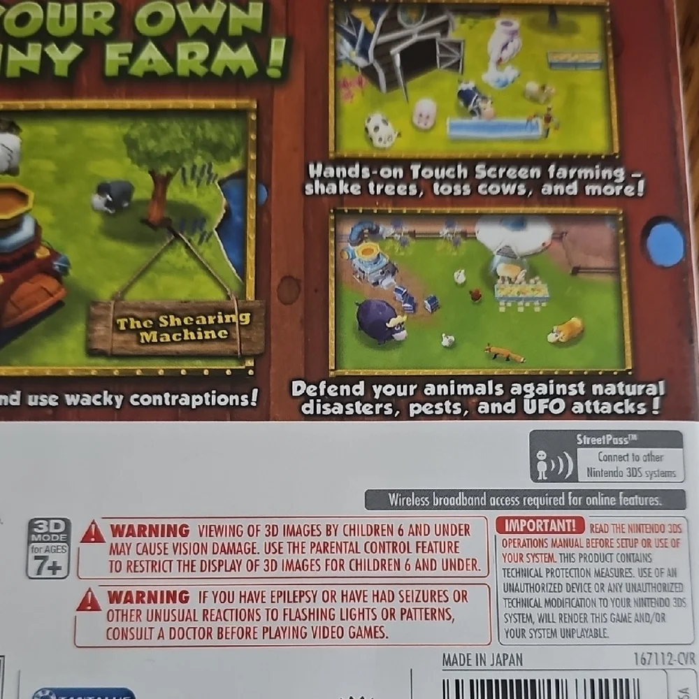 Nintendo 3DS Funky Barn Game - Blue, Green, White, Brown